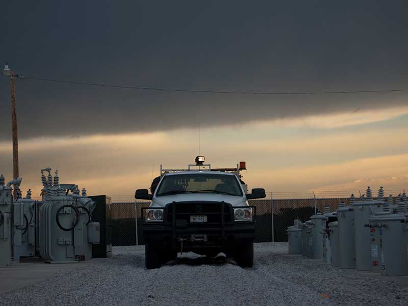 work truck pan tilt searchlights