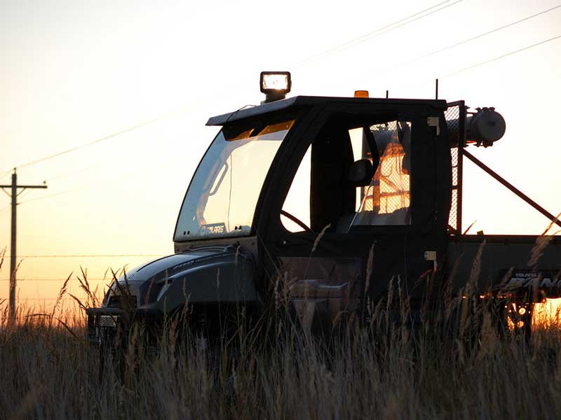 work truck pan tilt searchlights