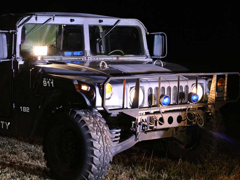 military pan tilt searchlights