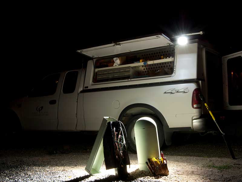 work truck pan tilt searchlights
