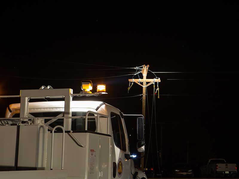 work truck pan tilt searchlights