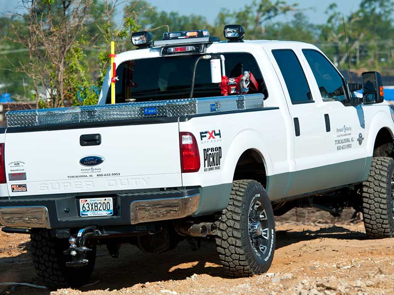 work truck pan tilt searchlights