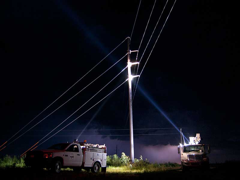 work truck pan tilt searchlights